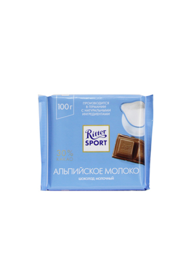 Шоколад "Ritter Sport" Альпийское молоко 100 гр.