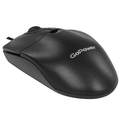 Мышь проводная GoPower GPM01 классическая USB черный