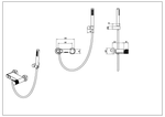 Boheme Смеситель STICK для ванны Shine Gun Metall LINEA