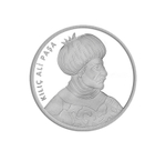 20 лир. Корабль парусник Улуч Али Кылыч Али-паша. Турция. 2019 год. PROOF в буклете