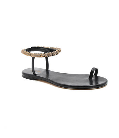 Кожаные босоножки TORY BURCH - черный(134975)