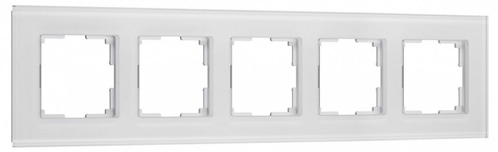 Рамка на 5 постов Werkel Senso белый soft-touch W0053101