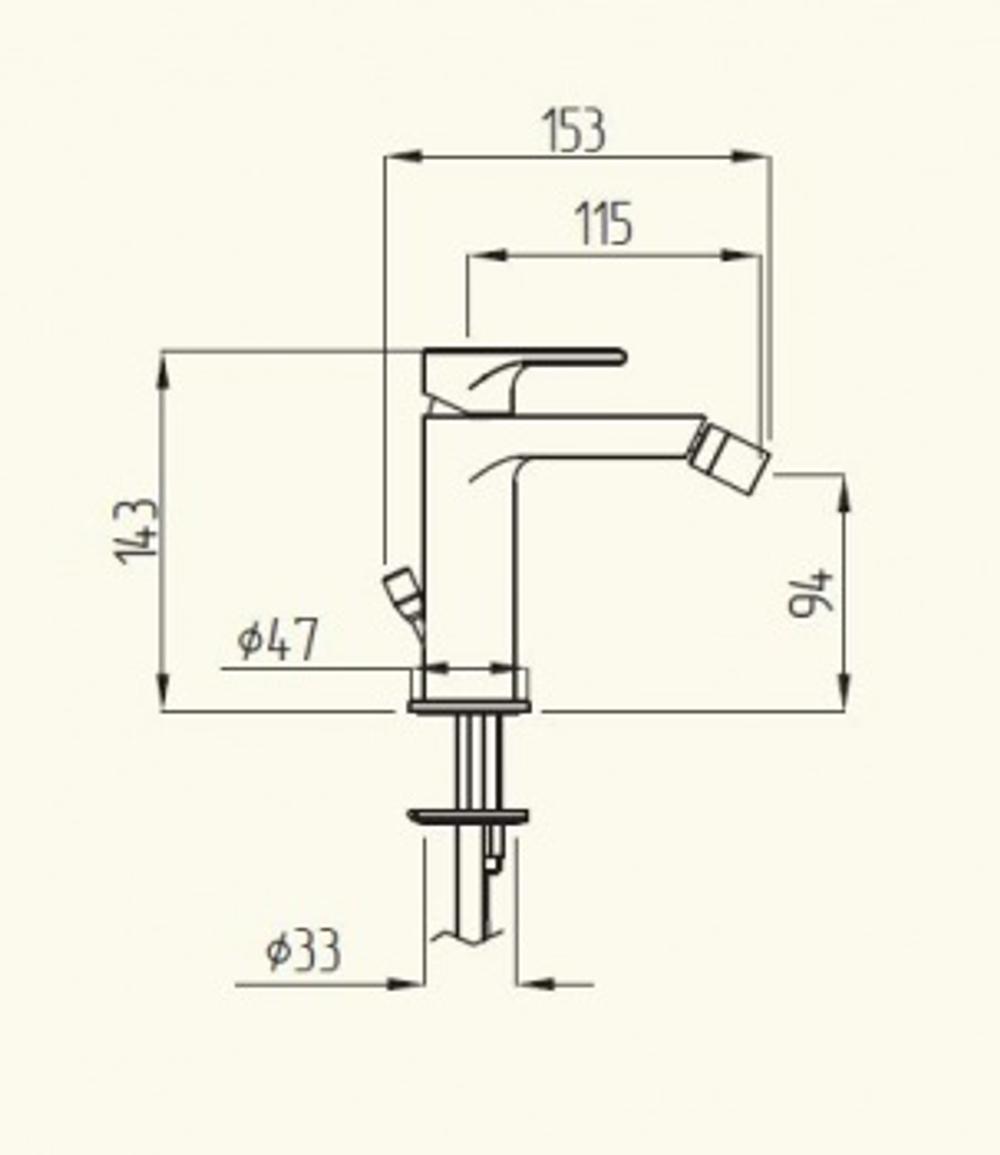 Смеситель Migliore Tenesi 25418 для биде