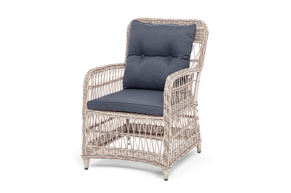 "Цесена" кресло плетеное из искусственного ротанга, цвет бежевый