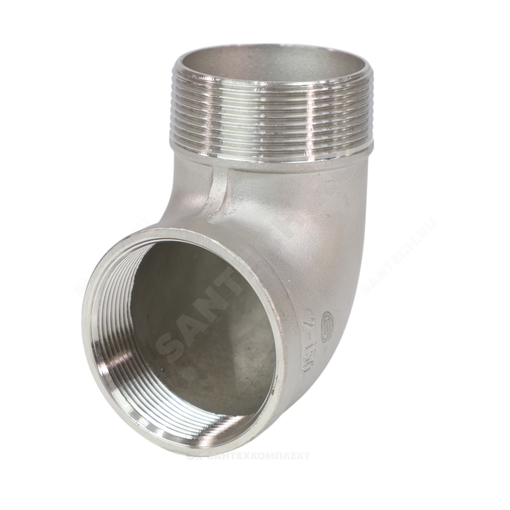 Угольник сталь нерж Ду 40 (1 1/2") ВР/НР Benarmo