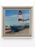 Картины на стену интерьерная на холсте 4 шт, 23*23 см