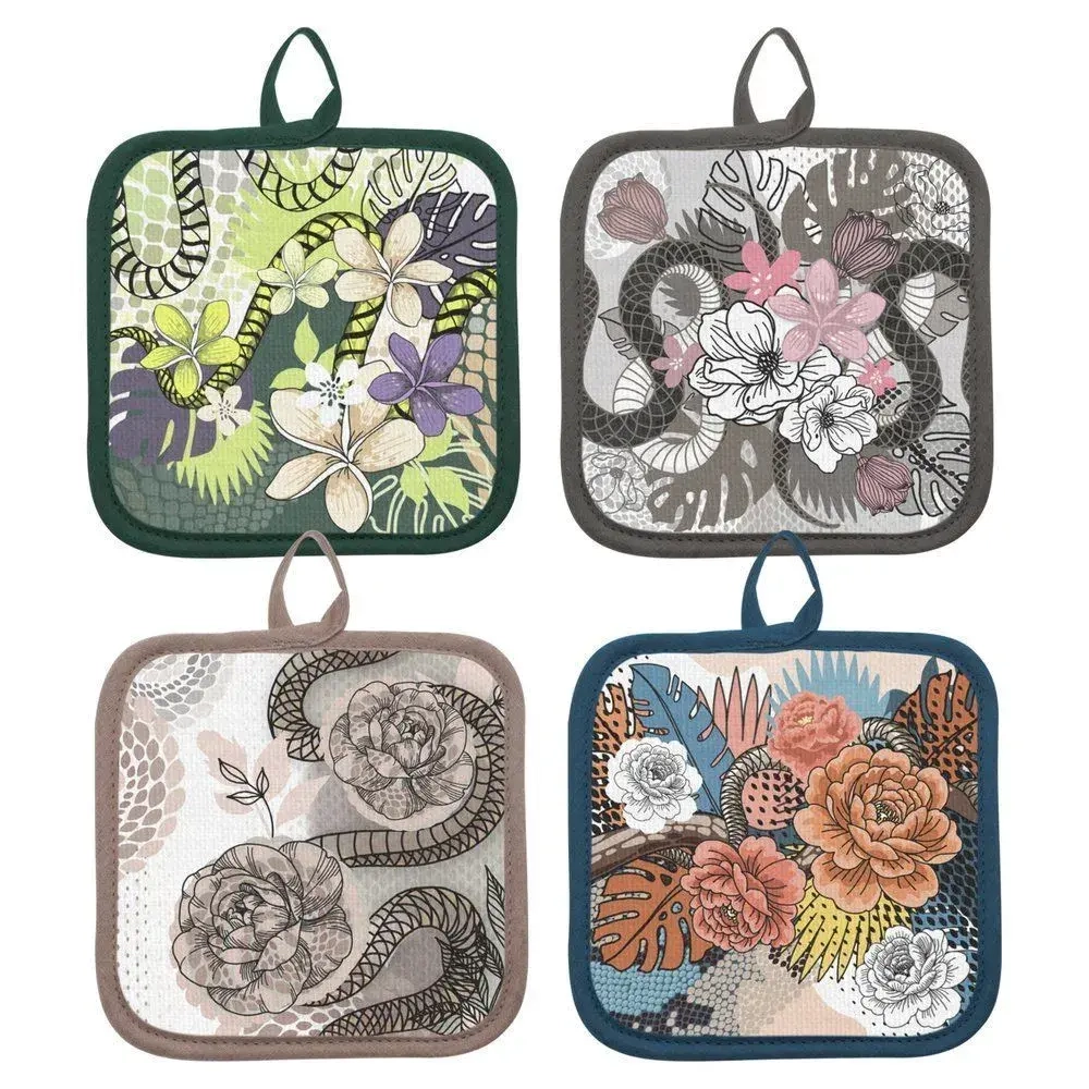 Прихватка Тайны джунглей. Размер 17. 4 диз.