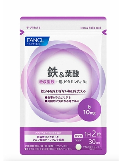 Железо + Фолиевая кислота FANCL IRON + Folic acid