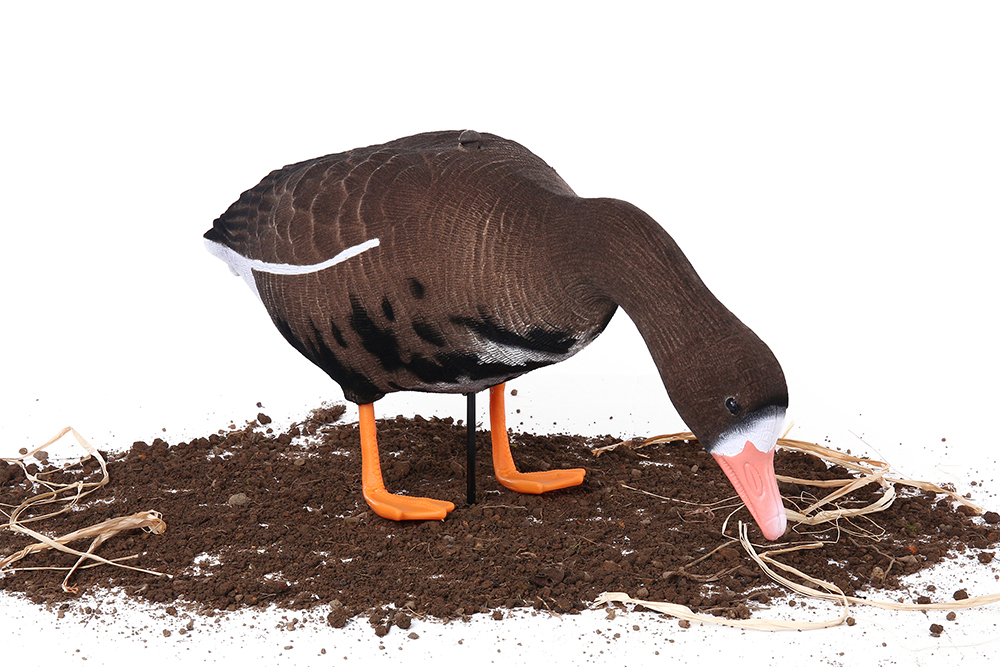 Белолобый гусь Softplast 3D ЖИВОЕ ПЕРО мод. BS-3D-UV