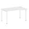 Metal System Стол криволинейный правый на П-образном м/к БП.СА-2 (R) Белый/Металл Белый 1400*900*750