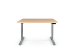Регулируемый компьютерный стол Bazalt с регулировкой по высоте — столешница МДФ Дуб беленый