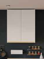 Кухонный модуль 80х32х96, Виола, навесной, шкаф для посуды, ЛДСП, белый, Dipriz