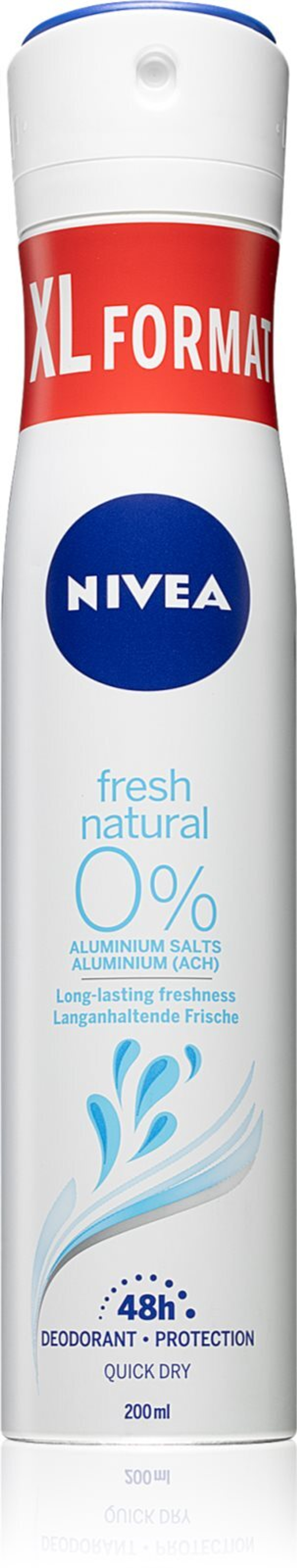 Nivea Fresh Natural - спрей-антиперспирант для женщин /   200  ml  / GTIN 2800015510611