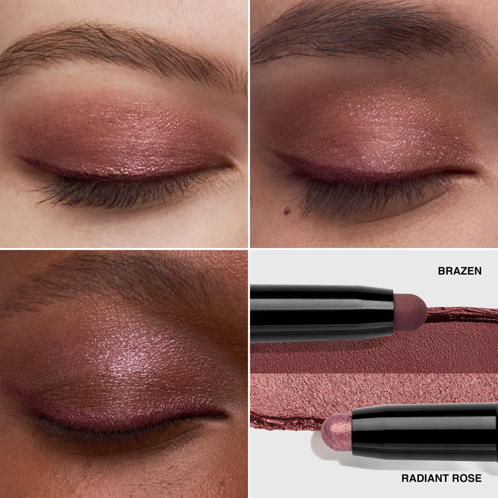 Bobbi Brown Long-Wear Cream Shadow Stick Duo - Тушь для ресниц в карандаше двойная оттенок Radiant Rose / Brazen, 1 g