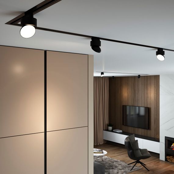 Трековый светодиодный светильник Elektrostandard Smooth 85515/01 черный матовый a062874