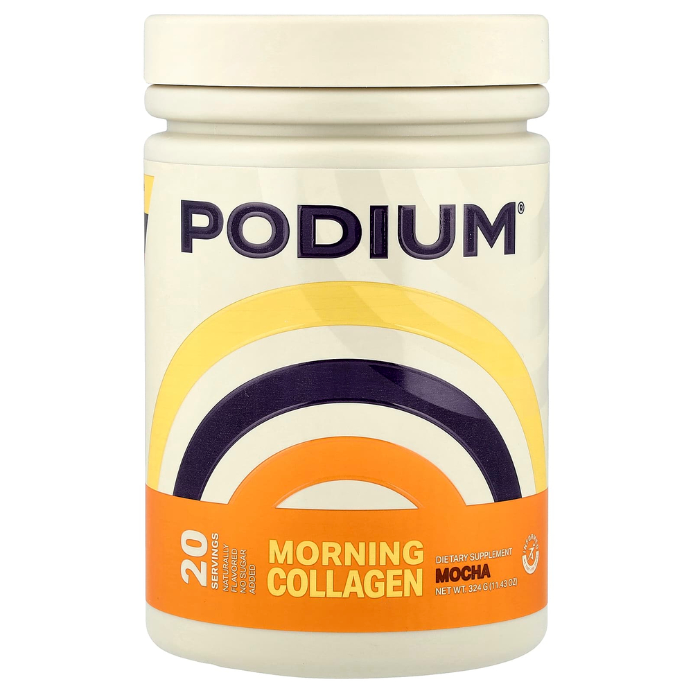 Podium Nutrition, утренний коллаген, со вкусом мокко, 324 г (11,43 унции)