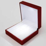 Квадратный футляр «Северное сияние» 100x100x50 мм под кольцо