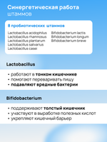 Пробиотик, лакто+бифидо бактерии, Витарадовка, 60 капсул, probiotic complex caps