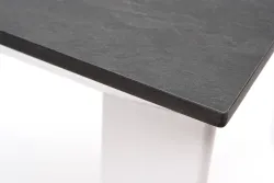 "Венето" обеденный стол из HPL 90х90см, цвет "серый гранит", каркас белый