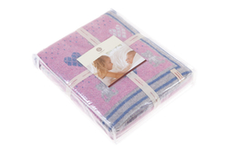 Элитный плед детский Lux Bear розовый от Luxberry Португалия