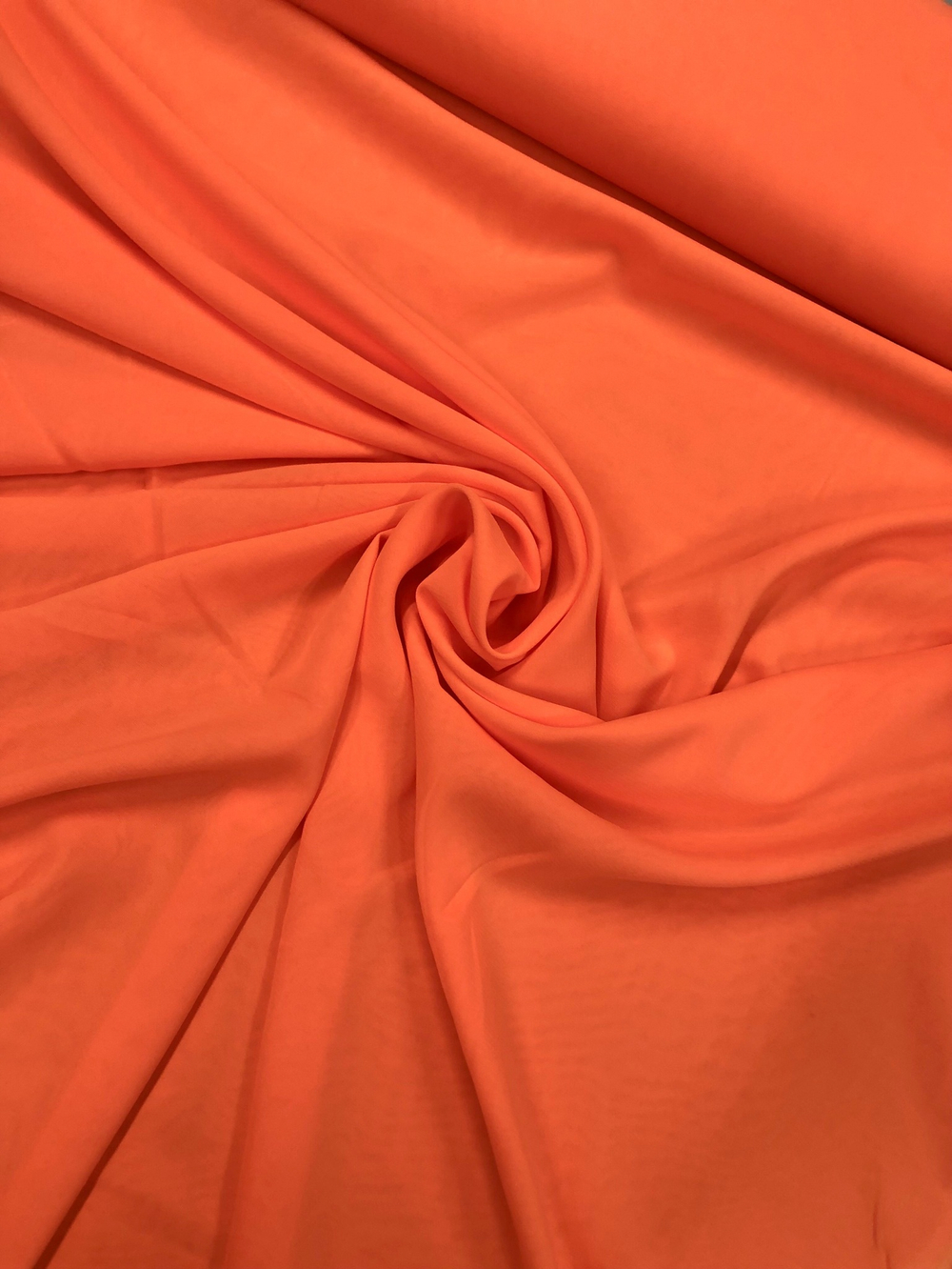 Ткань Шифон стрейч оранжевый яркий арт. 324692