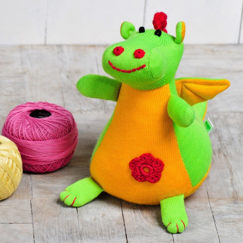 Вязаная игрушка Дракончик, Фрея