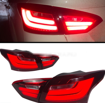 Задние фонари Форд Фокус 3 Седан V2 type [КРАСНЫЕ; Комплект Л+П; светодиодные]