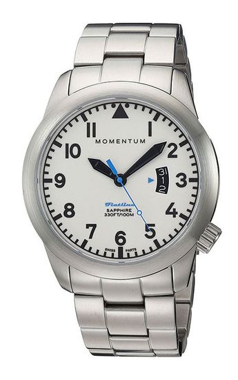 Канадские часы Momentum FLATLINE FIELD White  1M-SP18LS0