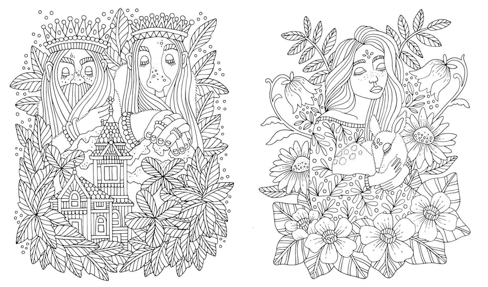 Fairy Tales & Folklore Coloring Book Emelie Lidehäll Öberg