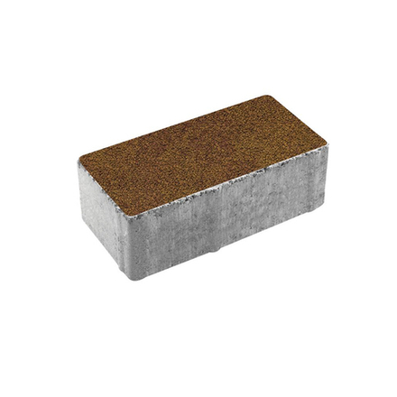 Тротуарная плитка ПРЯМОУГОЛЬНИК 200x100 мм - Листопад гранит Каир