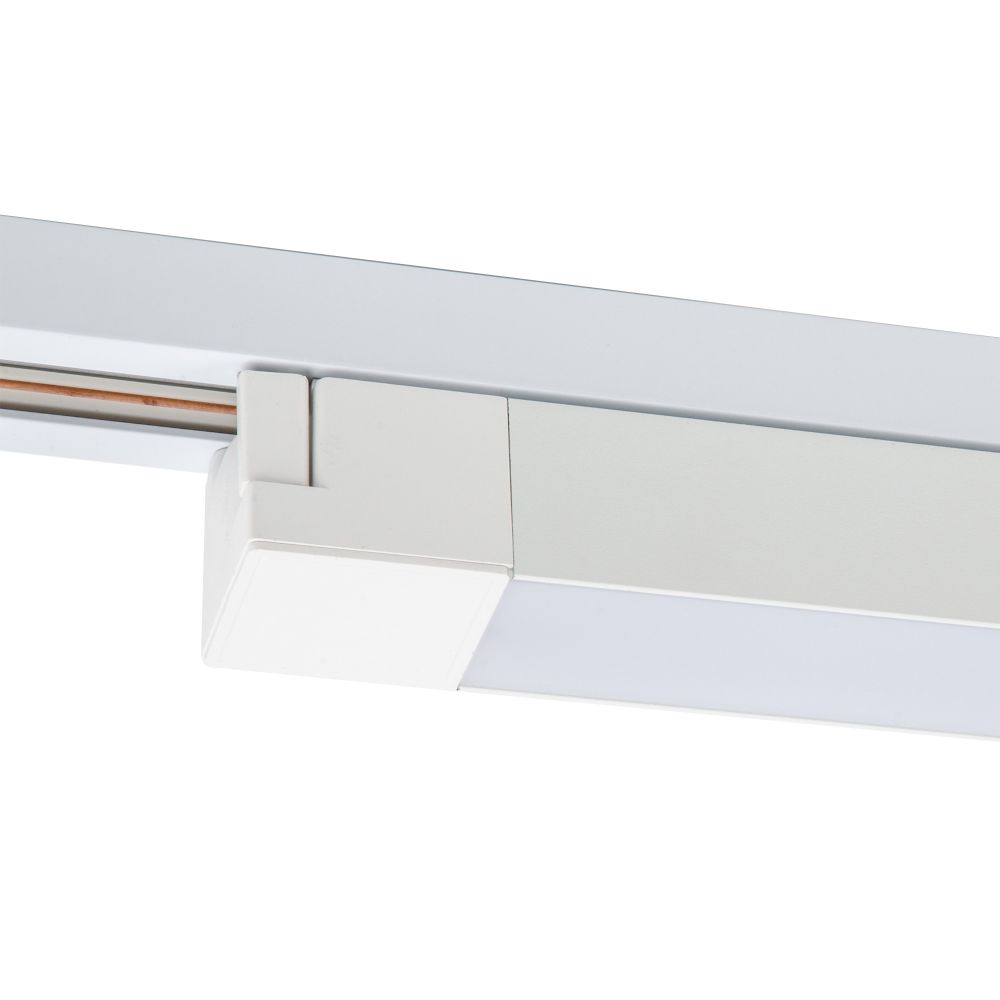 ULB-Q281 20W-4000K WHITE Светильник-прожектор светодиодный трековый. Линейный. 1600 Лм. Белый свет 4000К. Корпус белый. ТМ Volpe