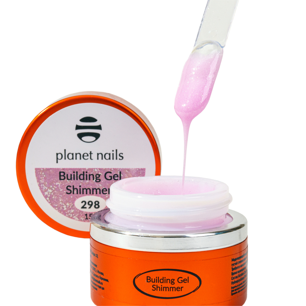 Planet Nails Гель Make Up Shimmer Building  298, 15мл