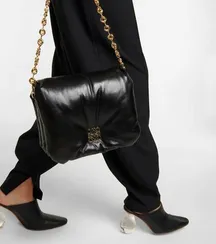 Кожаная женская сумка Loewe Gate черный