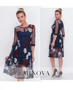Платье 2102-синий Minova