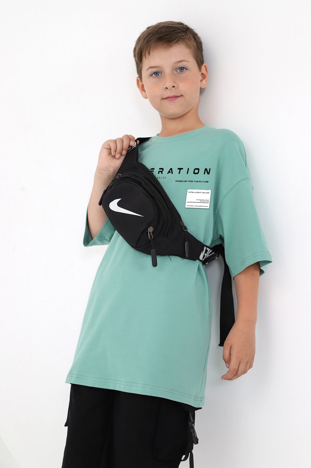 Фуфайка (футболка) для мальчика Леон-1 Виотекс ЗЕЛЁНЫЙ