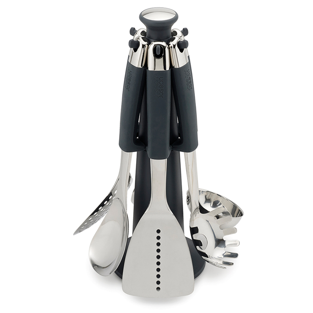 Набор кухонных инструментов на подставке elevate carousel 100, нержавеющая сталь, 6 пред.