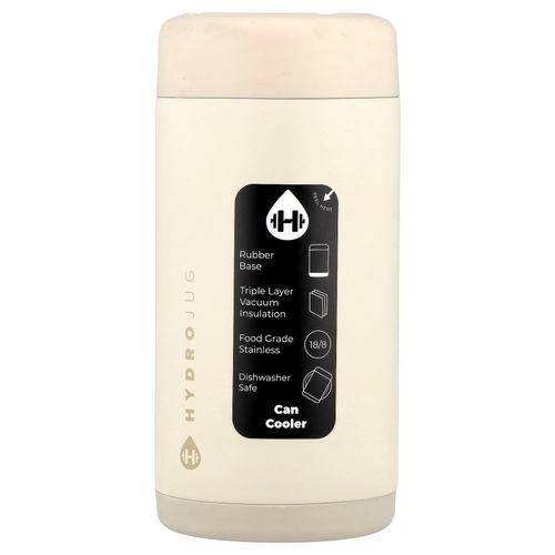 HydroJug, Slim Can Cooler, крем, 12 унций