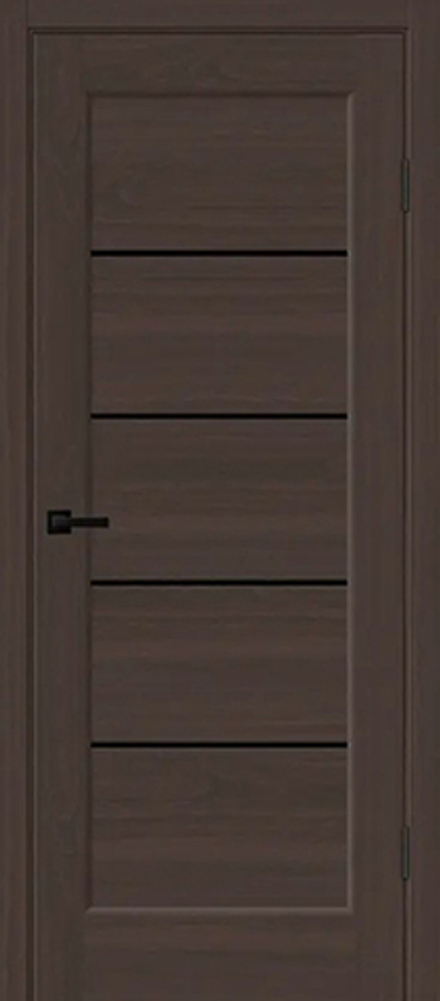 Межкомнатная дверь Velldoris Premier 1 PO Лакобель черное Орех американский шоколад
