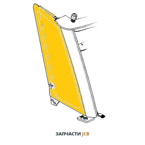 Решётка радиатора правая боковая JCB 128/G2184, 128-G2184