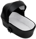 Детская коляска Roan Esso Кожа 3 в 1 с автокреслом Pituso Santiso Pro ESSK/210/1 Black /Black/руч.Тем.коричневый