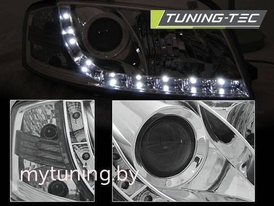 Передние фары Audi A3 8P daylight chrome