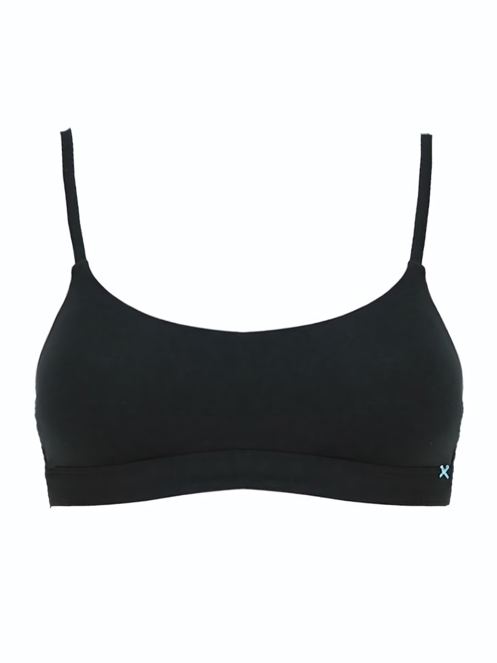 Бюстгальтер-топ с мягкими двухслойными чашками (Размер: 1B) (Цвет: черный)