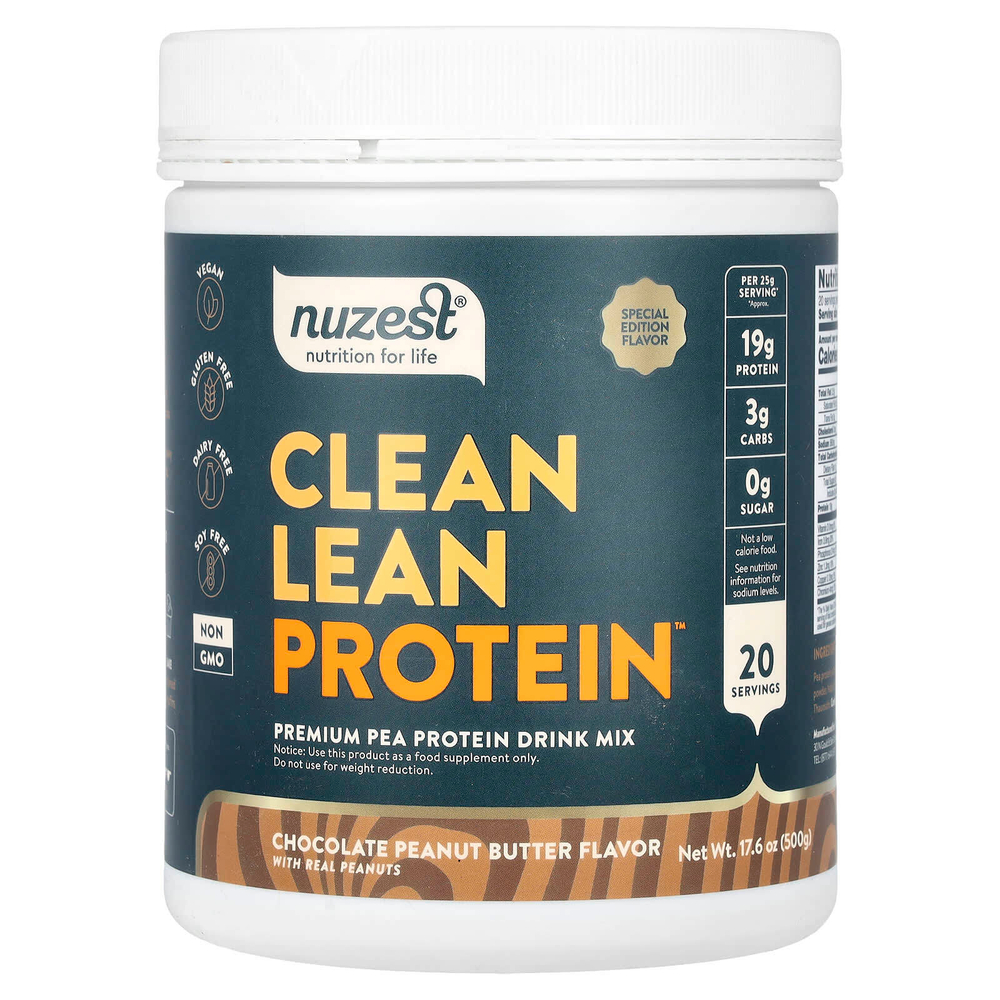 Nuzest, Clean Lean Protein, шоколадно-арахисовая паста, 500 г (17,6 унции)