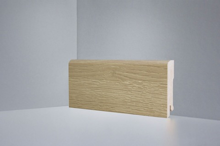 Плинтус напольный дуб натуральный брашированный МДФ B202-09 Deartio / Ликорн 80x16x2050 мм