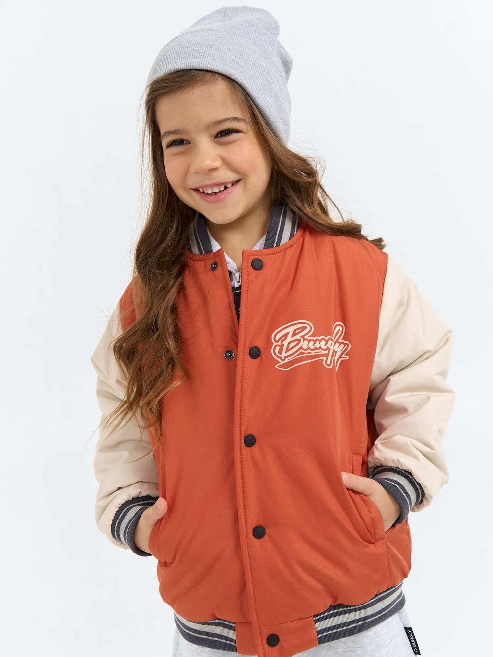 Бомбер с утеплителем "Мандарин"