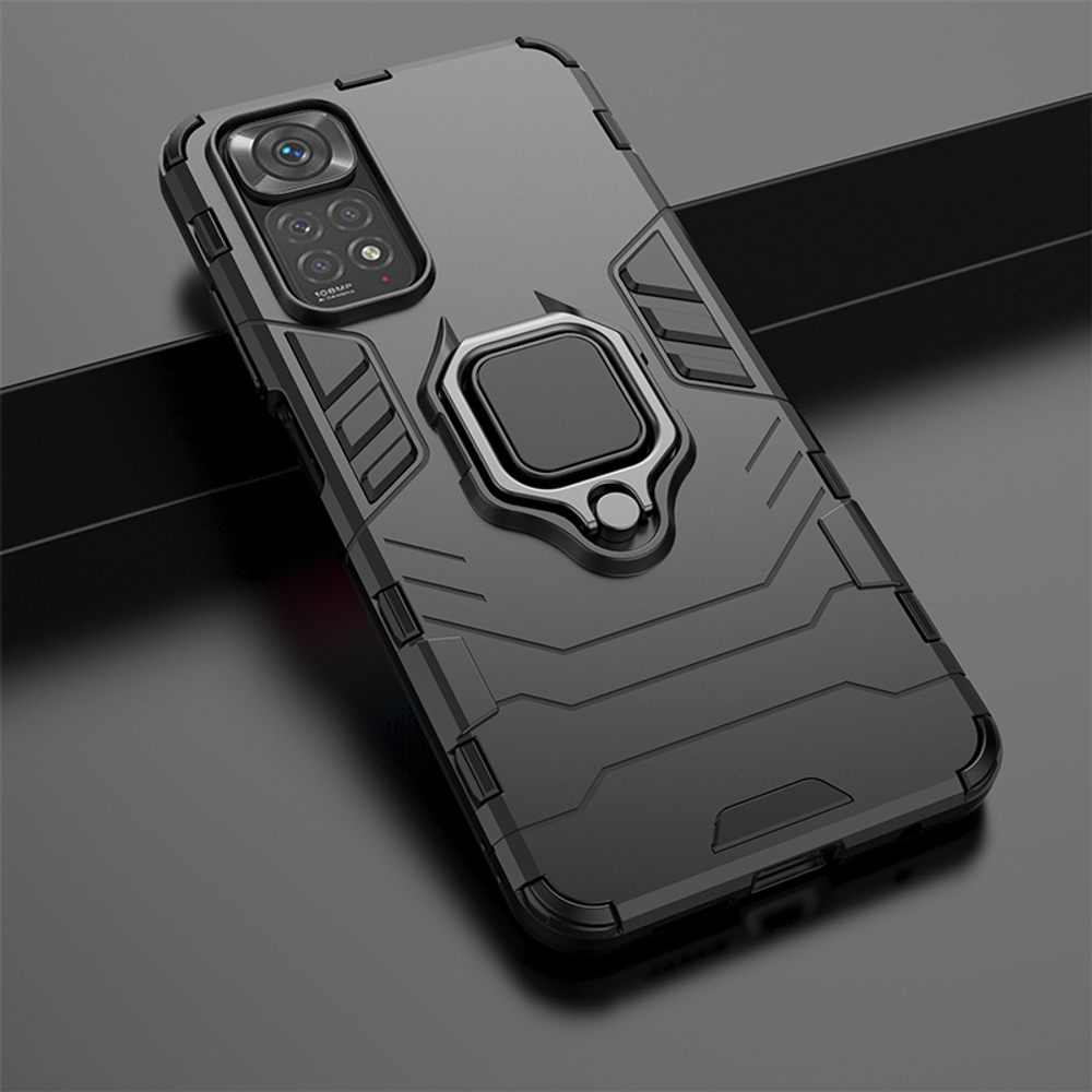 Противоударный чехол с кольцом Panther Case для Xiaomi Reddmi Note 11 / 11S