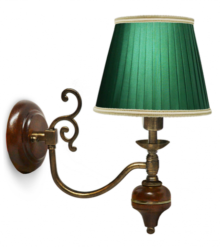 Бра Ампир (№11,плафоны красные,фурнитура золото)