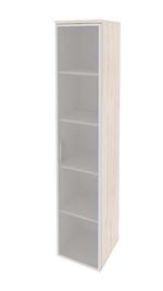 Шкаф-пенал узкий для документов со стеклом Onix