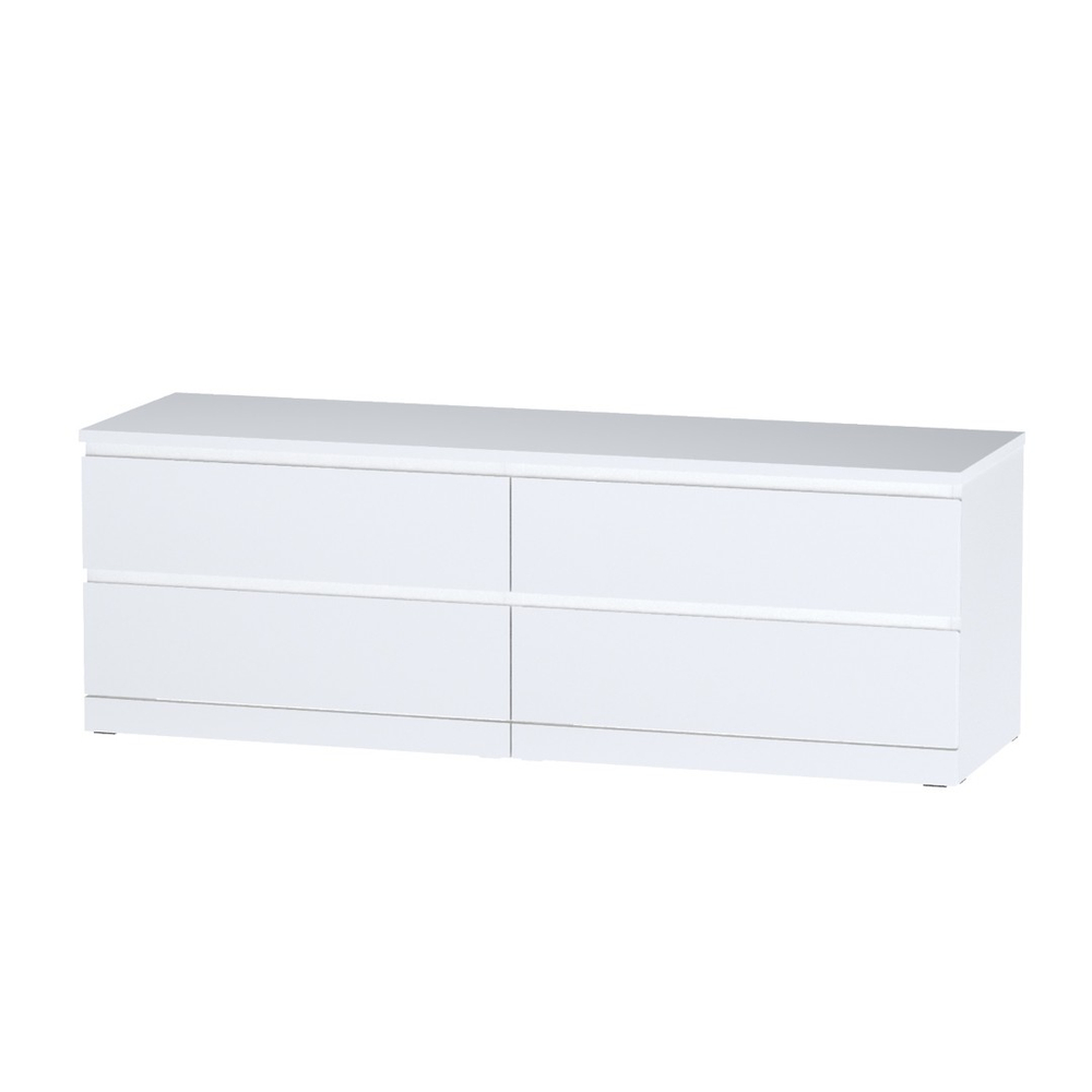 Комод Варма Прайм 4Д, 160x55x48 см, белый