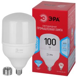Лампа светодиодная ЭРА RED LINE LED POWER T140-100W-4000-E27/E40 R E27/E40 R 100 Вт колокол нейтральный белый свет | Лампы cветодиодные POWER